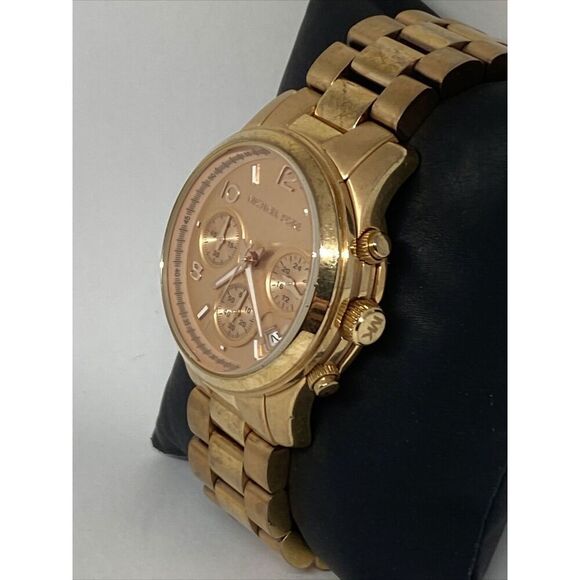 Michael Kors Runway MK5128 Womens Stainless Steel Analog Dial Quartz Watch JK371 - Picture 4 of 12